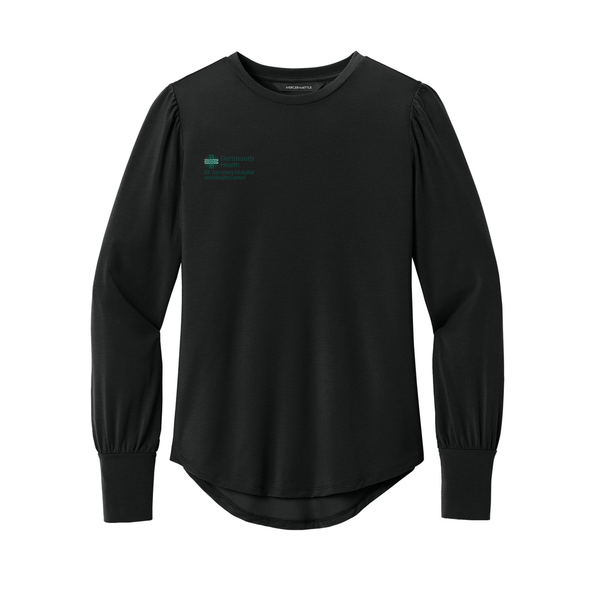 Mercer+Mettle | Women’s Stretch Jersey Long Sleeve Blouson Top (MAHHC)