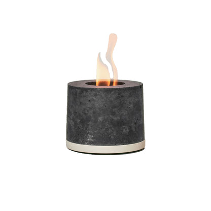 FLÎKR | Round Fire Concrete Fireplace