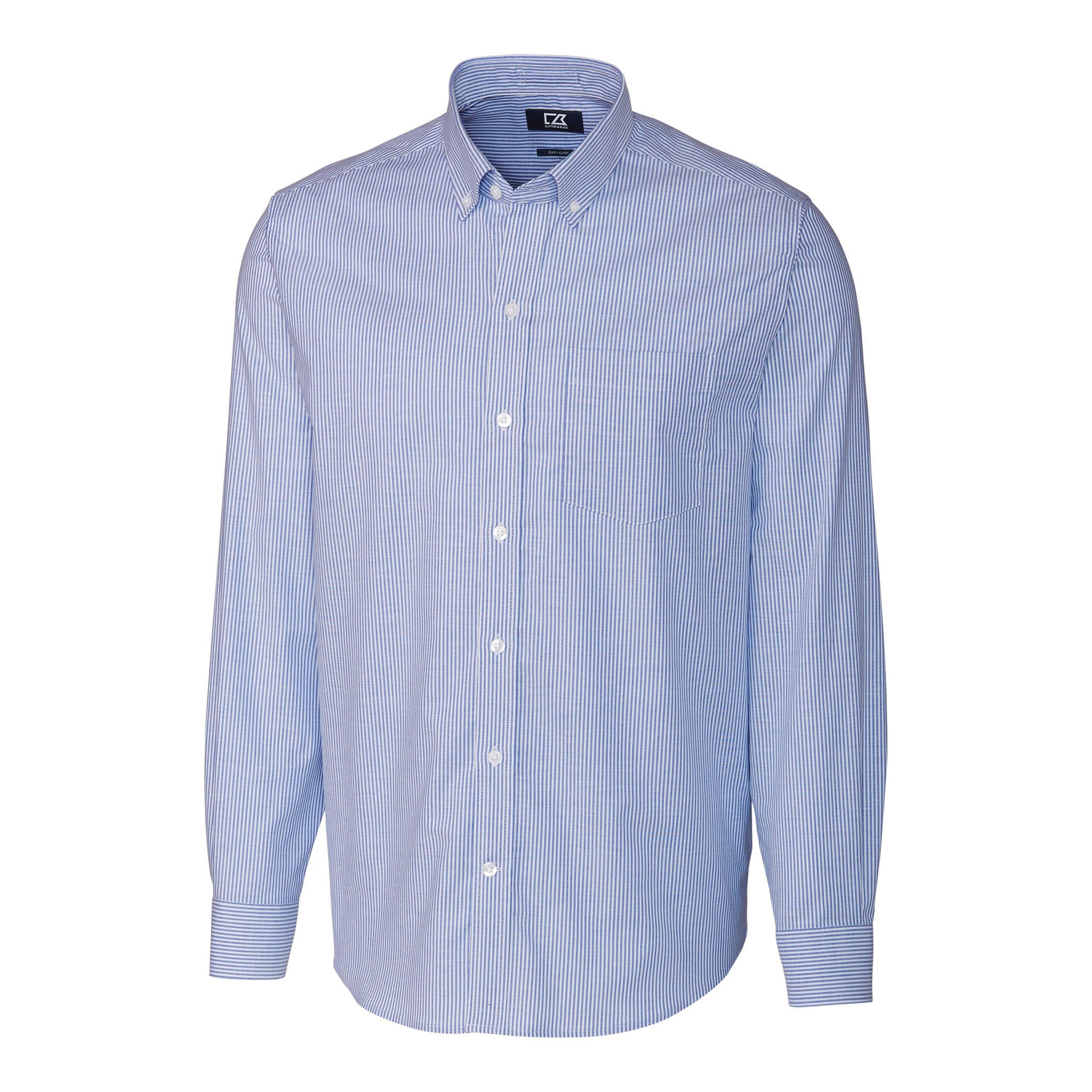 Cutter & Buck | Men's Stretch Oxford Stripe Long Sleeve Dress Shirt