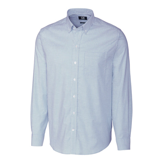 Cutter & Buck | Men's Stretch Oxford Stripe Long Sleeve Dress Shirt