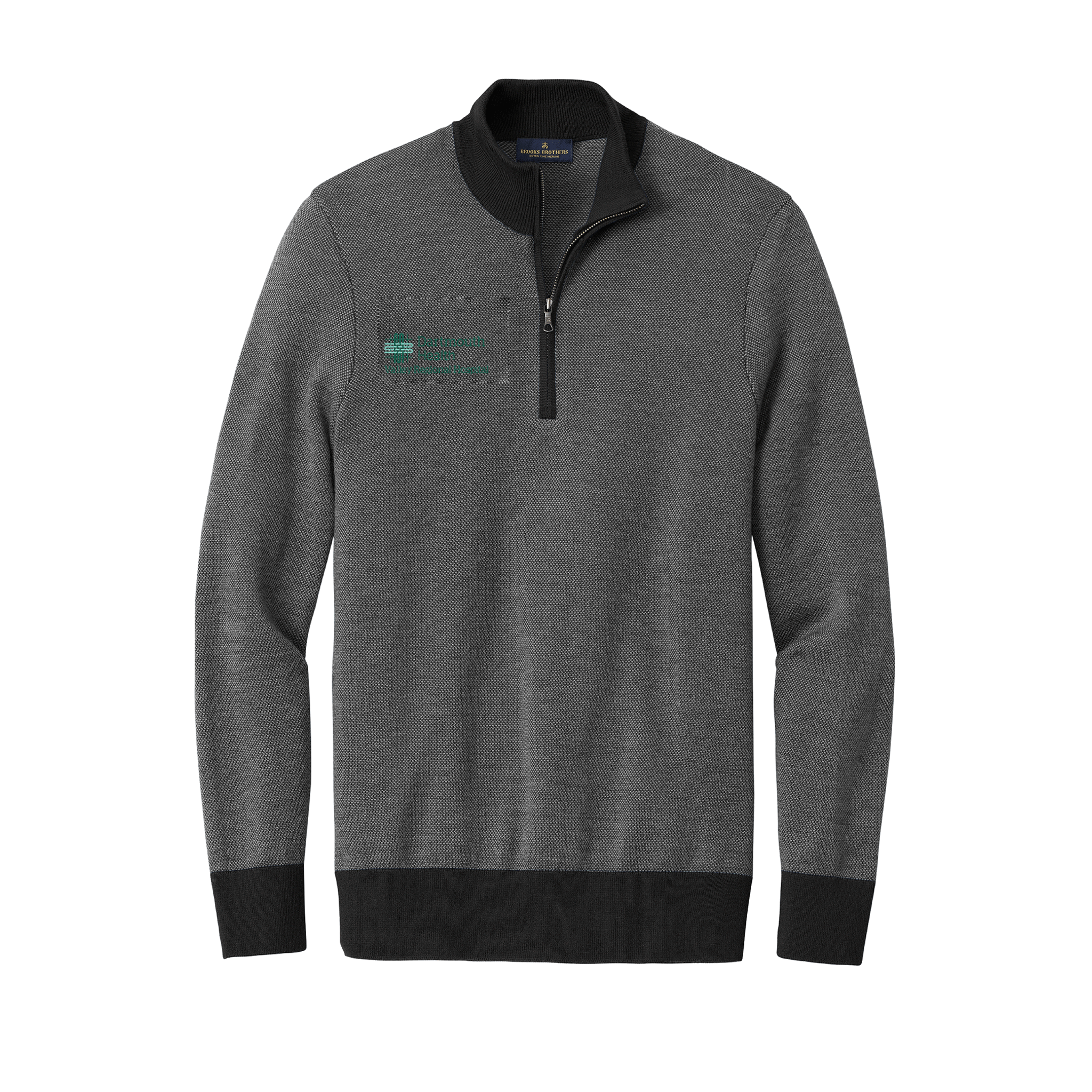 Brooks Brothers | Merino Birdseye 1/4-Zip Sweater (VRH)
