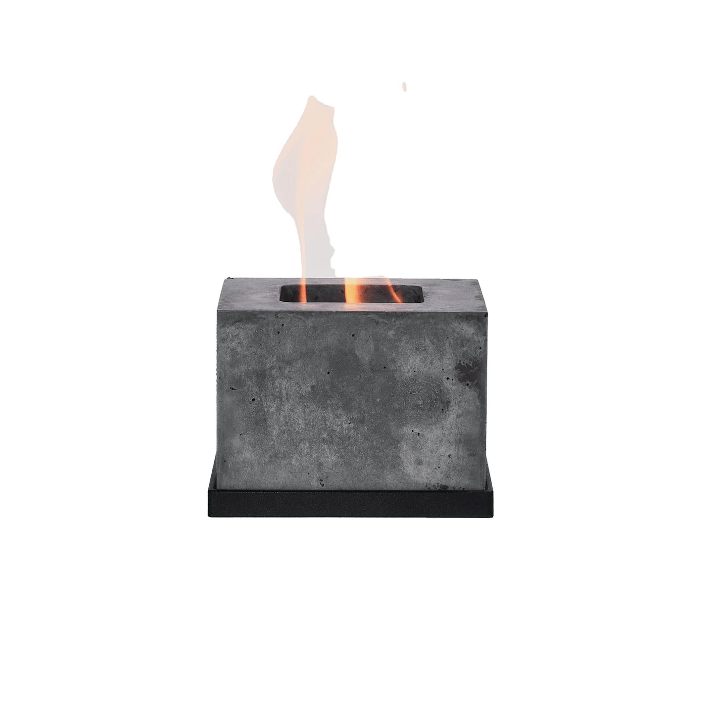 FLÎKR | Square Fire Concrete Fireplace